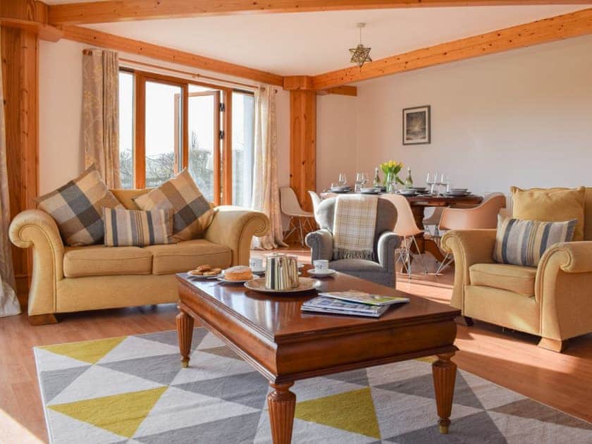 Stylish and luxurious living/dining area | The Roundel, Balmullo, near St Andrews