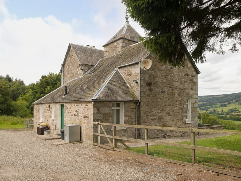 Private parking for 3 cars at rear of property | Craignuisq Farmhouse - Kinnaird Estate Cottages, By Dunkeld, Pitlochry