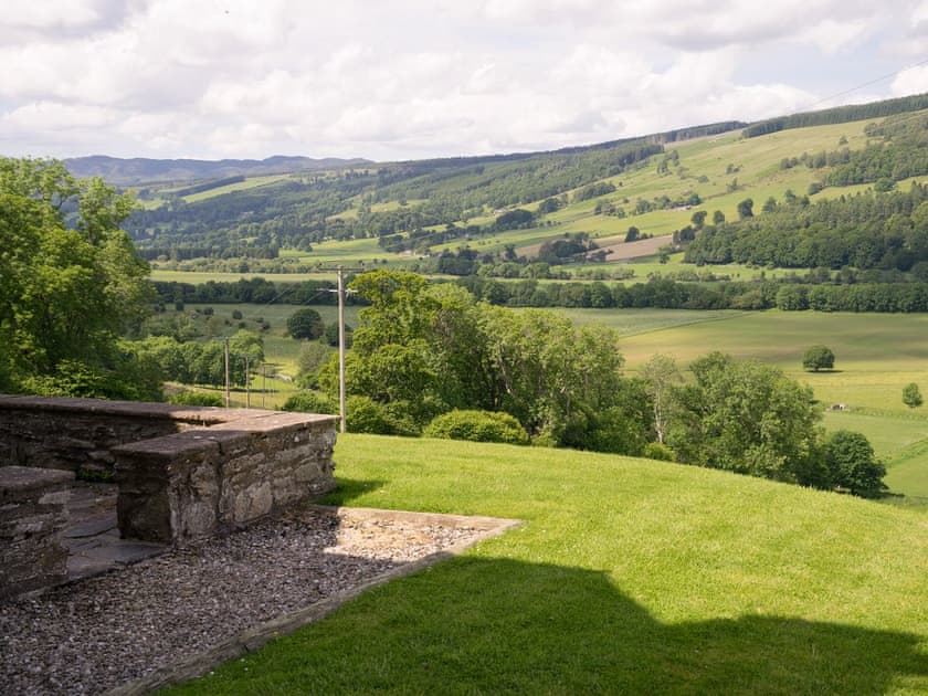 Lovely far reaching views across the Tay Valley | Craignuisq Farmhouse - Kinnaird Estate Cottages, By Dunkeld, Pitlochry