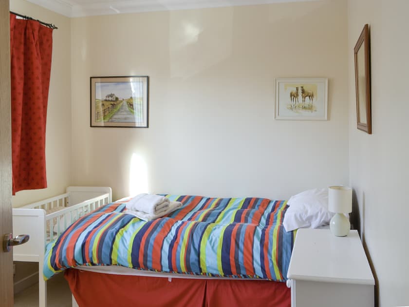 Useful single bedroom with cot | Heatherlea, Otterburn