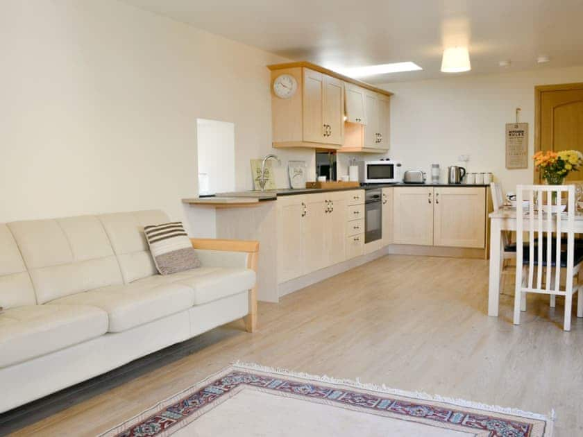 Well presented open plan living space | The Beachcomber, Cairnbulg, near Fraserburgh