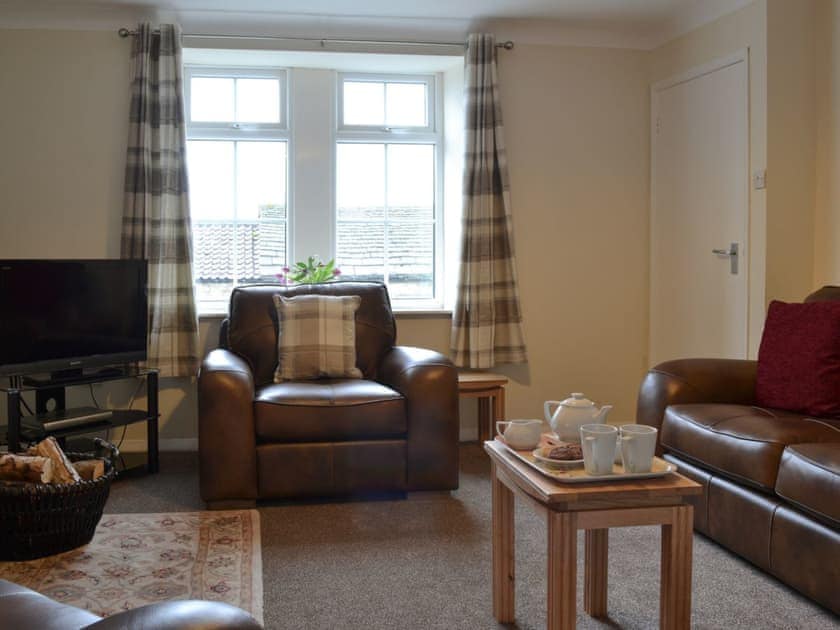 Cosy living room with wood burner | Browney Cottage, Lanchester, near Durham
