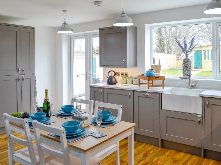 Lovely contemorary kitchen/dining area | Key to the Esk, Longtown, near Carlisle