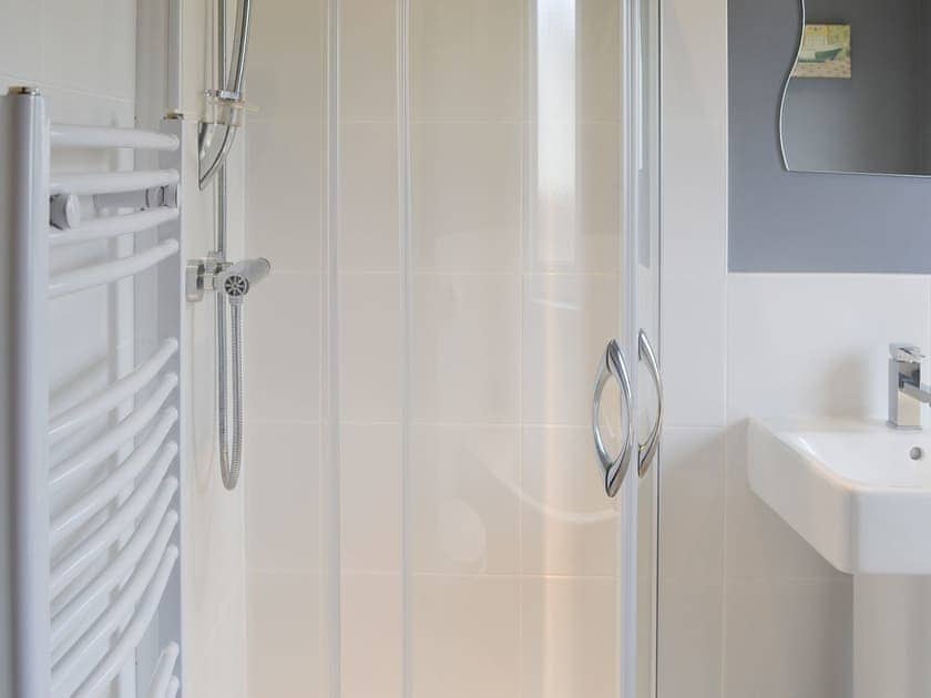 Lovely shower room with heated towel rail | Loramore, Aviemore