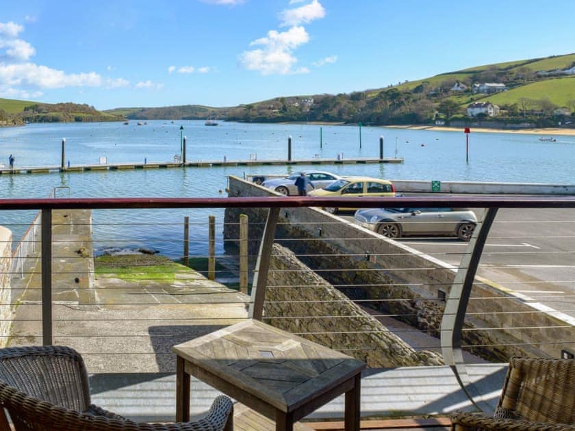 Stunning views of the waterside from the decking | Boathouse, Salcombe