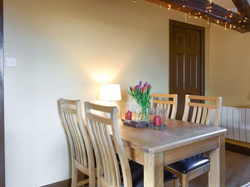 Convenient dining area | Timbessie Barn, Carperby, near Leyburn