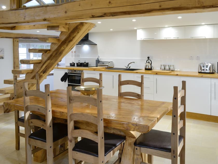 Convenient dining area | Combe View - Lower North Radworthy Cottages, Heasley Mill, near South Molton
