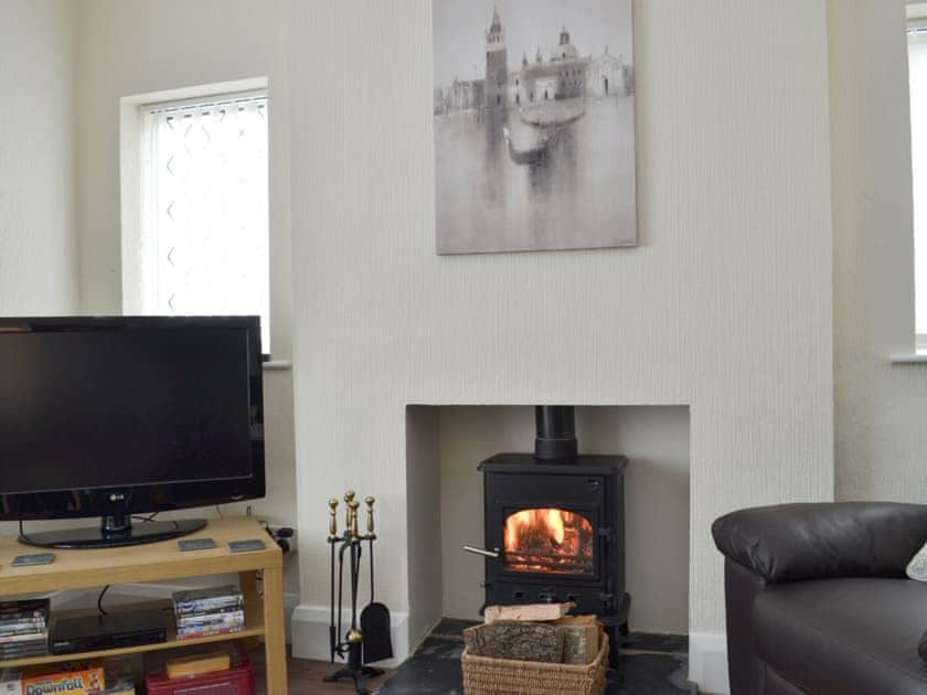 Cosy living room with wood burner | Ashlea, Skegby, near Mansfield