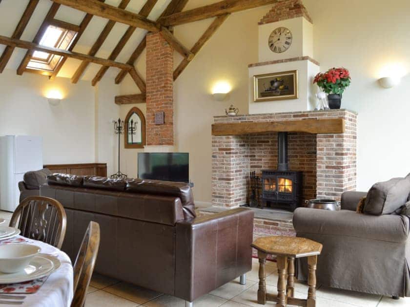Characterful living area | The Hayloft - Mackinder Farms, Brayton, Selby