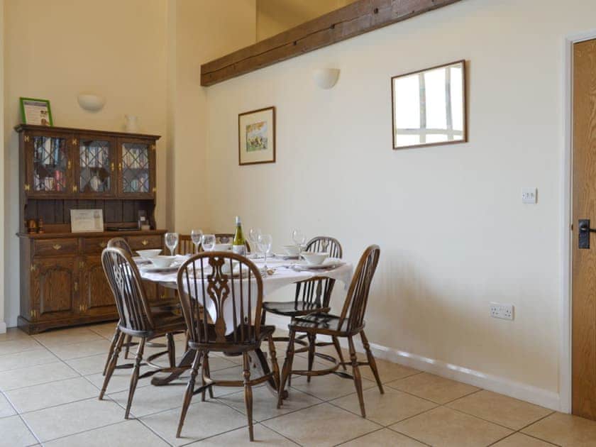 Convenient dining area | The Hayloft - Mackinder Farms, Brayton, Selby
