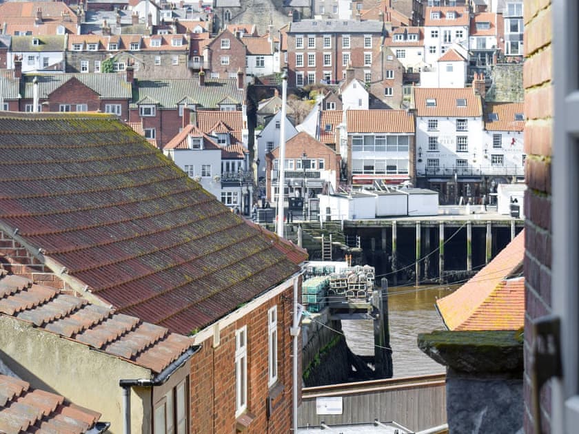 Lovely harbour view from the bedroom window | Cor Cottage, Whitby