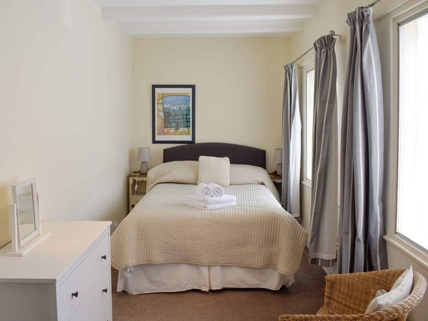 Spacious family bedroom with a double and a single bed | Cor Cottage, Whitby