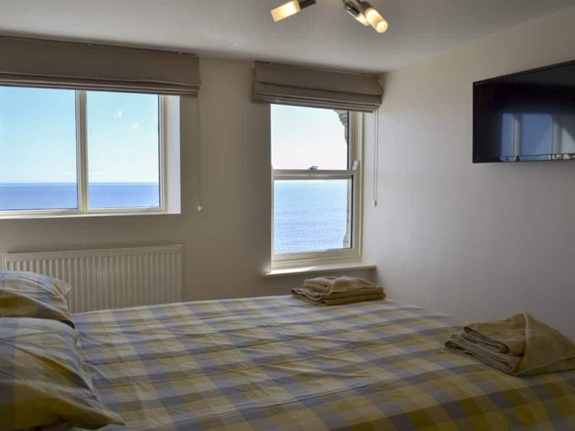 Double bedroom with spectacular sea views | The LandingsApartment 10, Filey