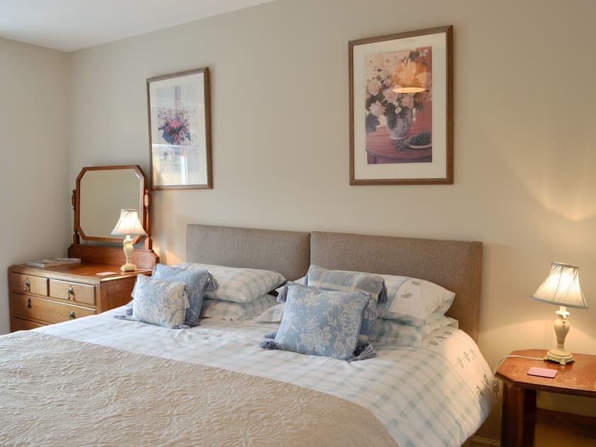 Comfortable double bedroom | Cleughbrae Cottage, Dalry, near Castle Douglas