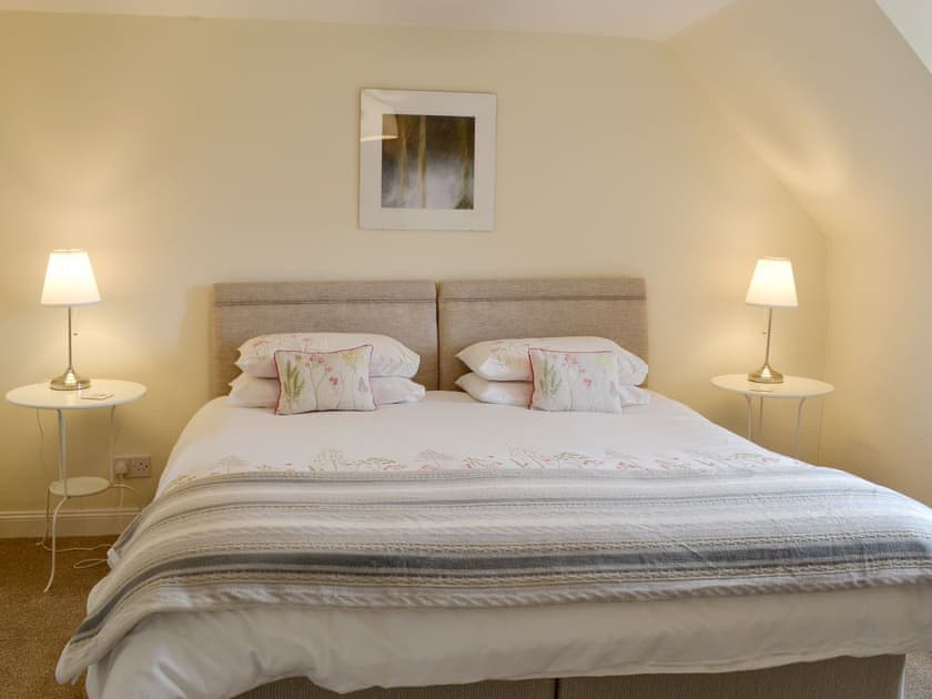 Comfortable bedroom | Glenhowl Lodge, Dalry, near Castle Douglas