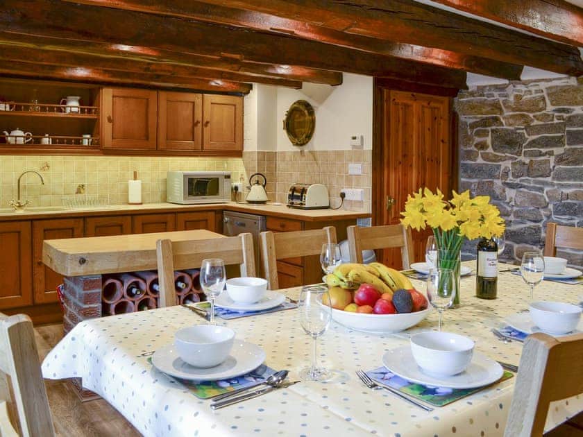 Beautiful dining area within kitchen | The Old Granary, Holy Island, near Berwick-upon-Tweed