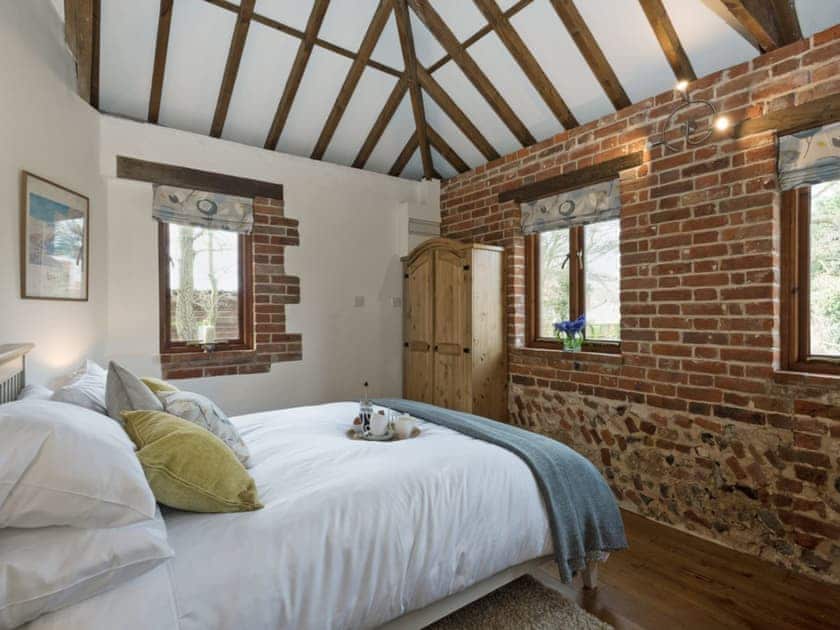 Beautifully decorated double bedroom | Elmtree Barn, Skeyton, near North Walsham