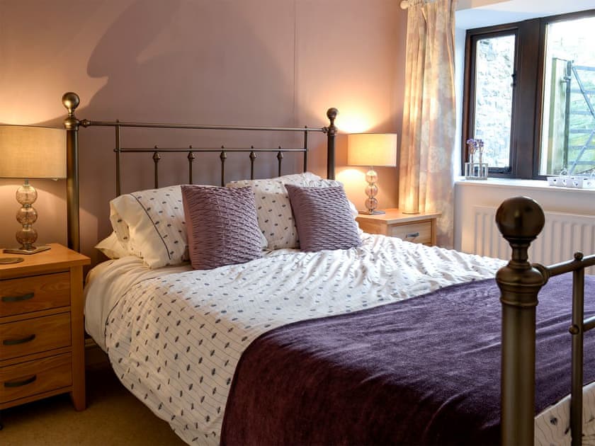 Relaxing bedroom with kingsize bed | Hilltop Barn, Starbotton, near Skipton