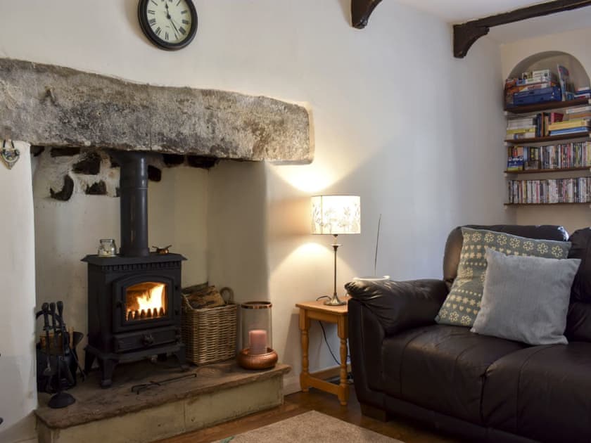 Cosy living and diningroom with wood burning stove | Town Hall Cottage, Redmire near Leyburn