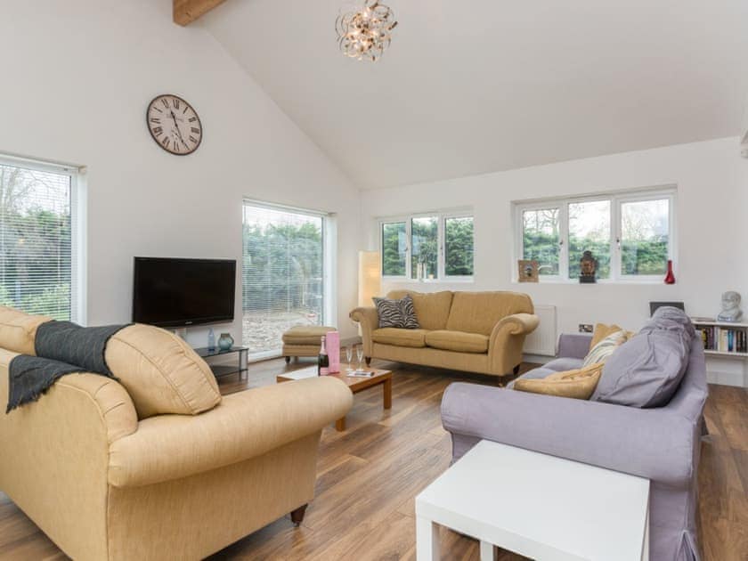 Lounge area with TV | Lavender Lea, Henley-in-Arden