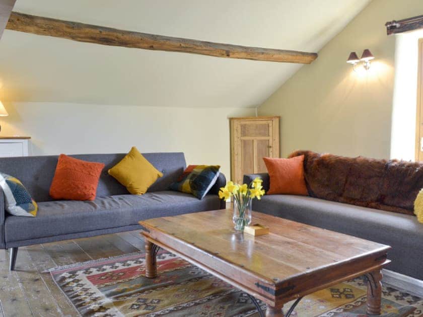 Stylish seating area within living room | The Malt Shovel, Alton, near Matlock