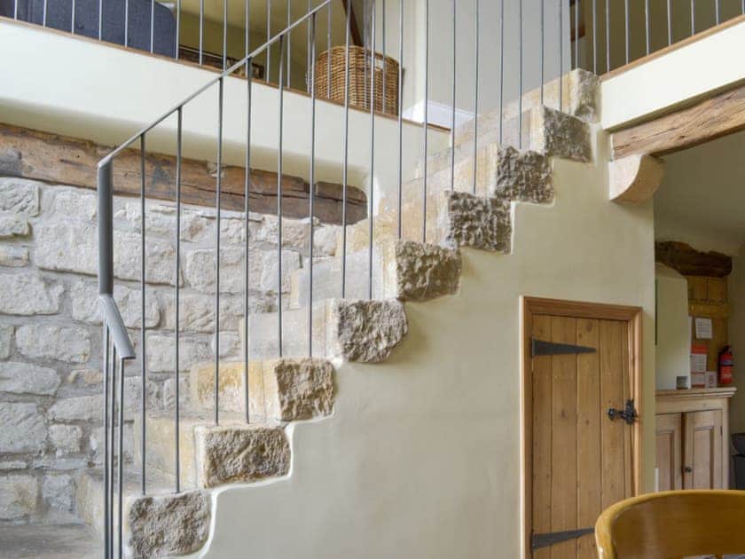 Characterful stone steps from kitchen to living area | The Malt Shovel, Alton, near Matlock