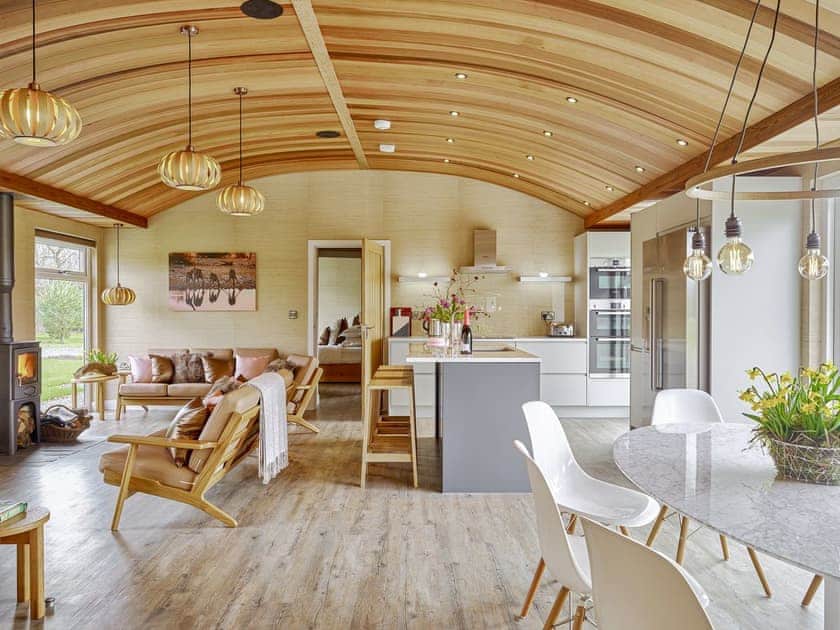 Fantastic, contempory open plan living space | Pinelands Lodge - Bryn Tanat, Llansantffraid-ym-Mechain, near Oswestry
