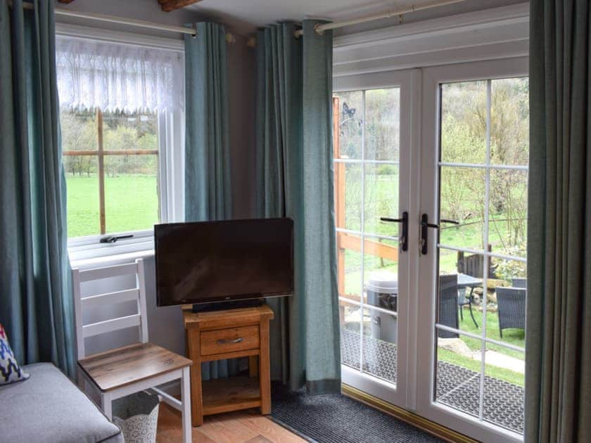 French doors leading to the outdoor garden area | The Shack, Beckhole, Goathland, near Whitby