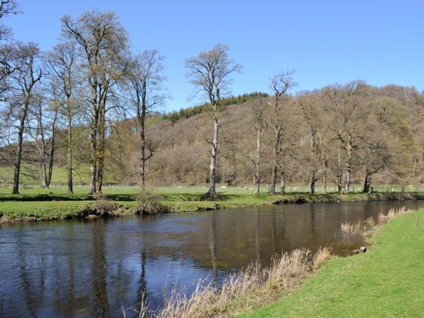 River Dee runs through the estate | Crogen Wing, Bala