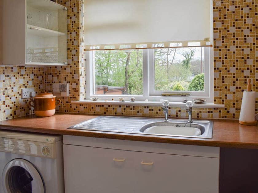 Wonderful view over the garden from the kitchen | Stonecot, Wootton Bridge, near Ryde