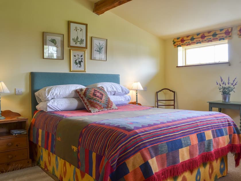 Beamed double bedroom | Bugatti House, Bosbury, near Ledbury