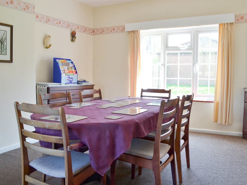 Light and airy dining room | The Lodge - Scarning Dale Cottages, Scarning, near Dereham