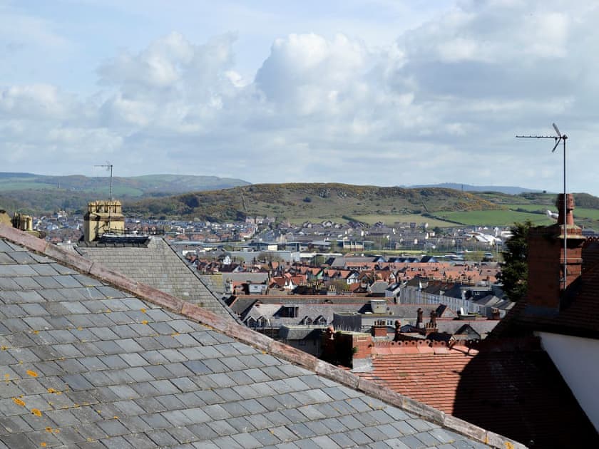 Wonderful views over the rooftops from the second floor | Llwynon Cottage, Llandudno