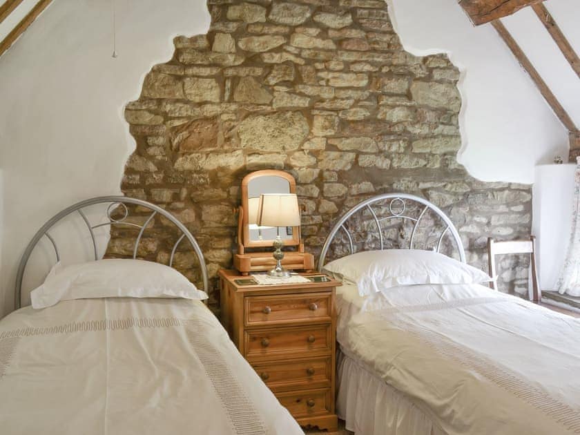 Comfortable twin bedroom | Titchbourne Cottage, Clee St Margaret, near Ludlow