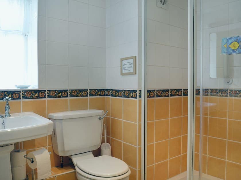 Shower room with shower cubicle | Nell’s Cottage, Dalton-in-Furness