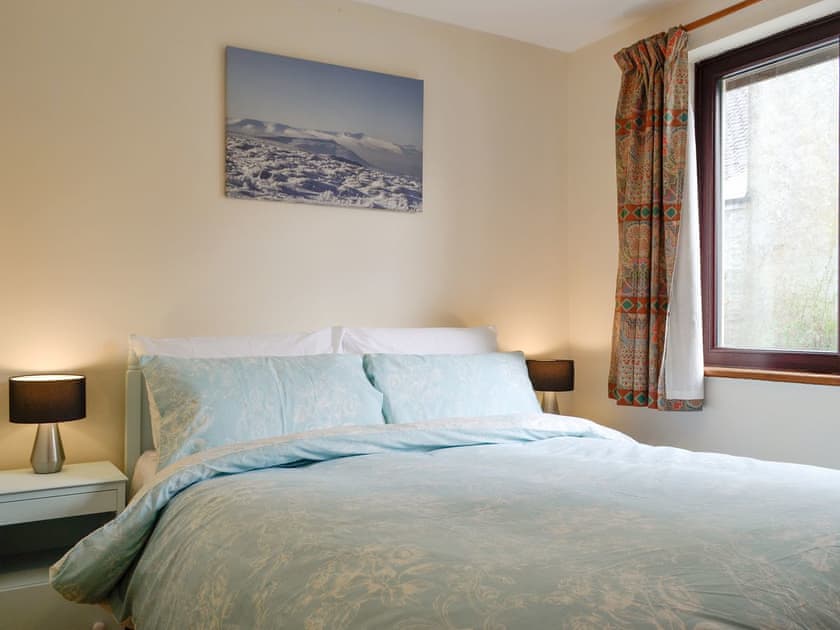 Peaceful double bedroom | Three Views Bungalow, Talgarth, near Hay-on-Wye