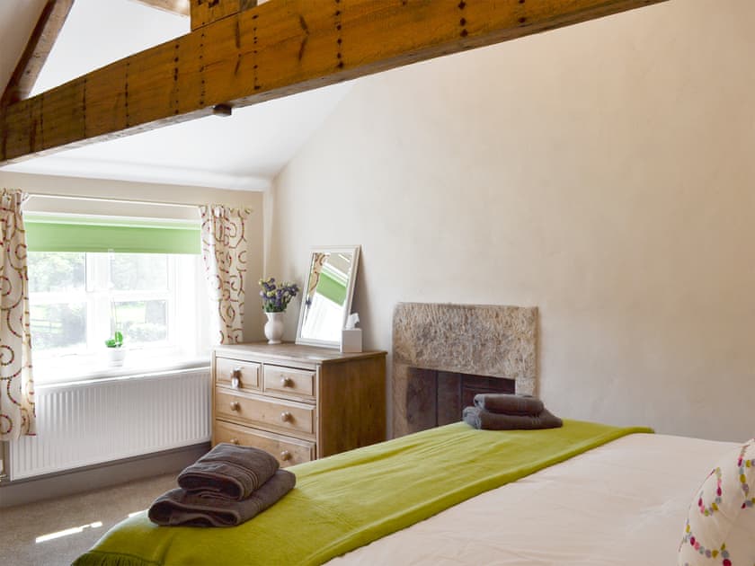 Peaceful double bedroom | Blackcurrant Cottage at Stanton Ford Farm, Baslow, near Bakewell