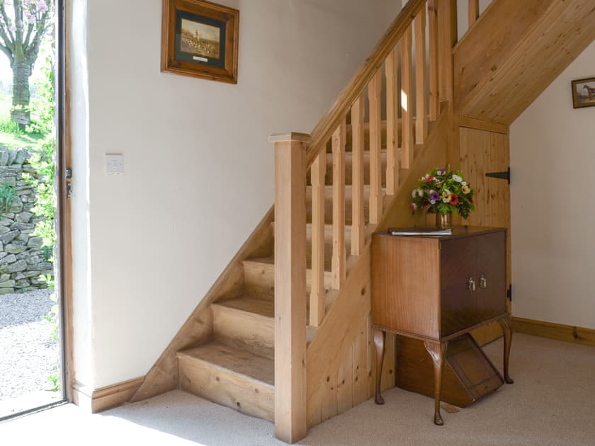 Entrance hall with stairs to first floor | Townfield Farm, Kettleshulme, near Whaley Bridge