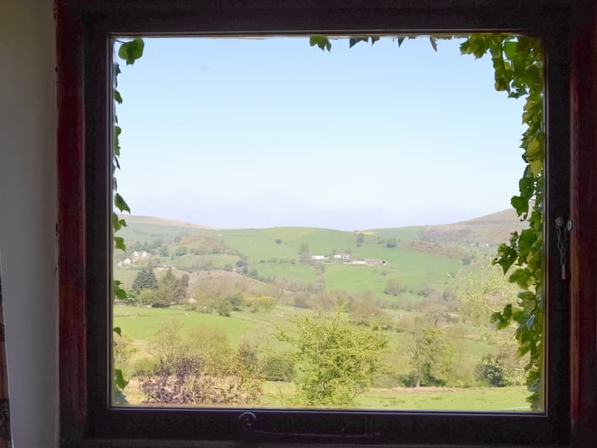 Fabulous view from the twin bedroom | Townfield Farm, Kettleshulme, near Whaley Bridge