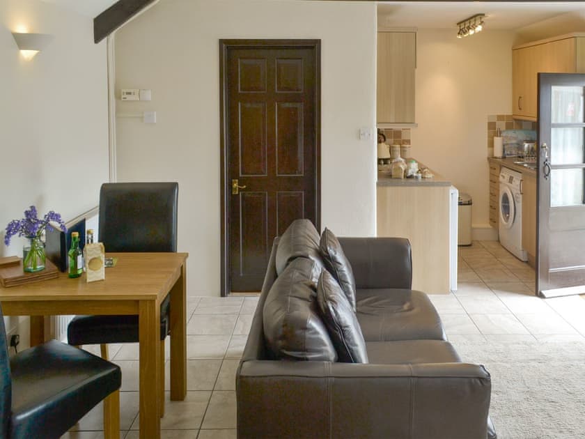 Convenient dining area | The Lodge - Talehay Cottages, Pelynt, near Looe