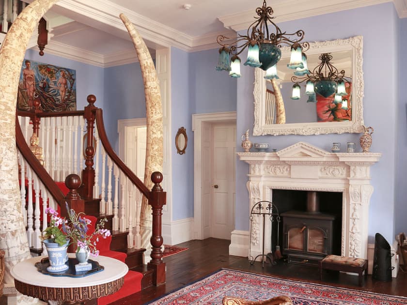 Hallway and stairs | Raithby Hall, Raithby, near Horncastle