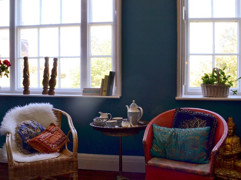 Bedroom seating area | Raithby Hall, Raithby, near Horncastle