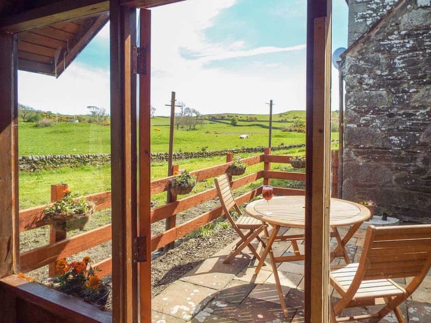 Wonderful views from summerhouse | The Bothy - Clauchan Farm, near Gatehouse of Fleet