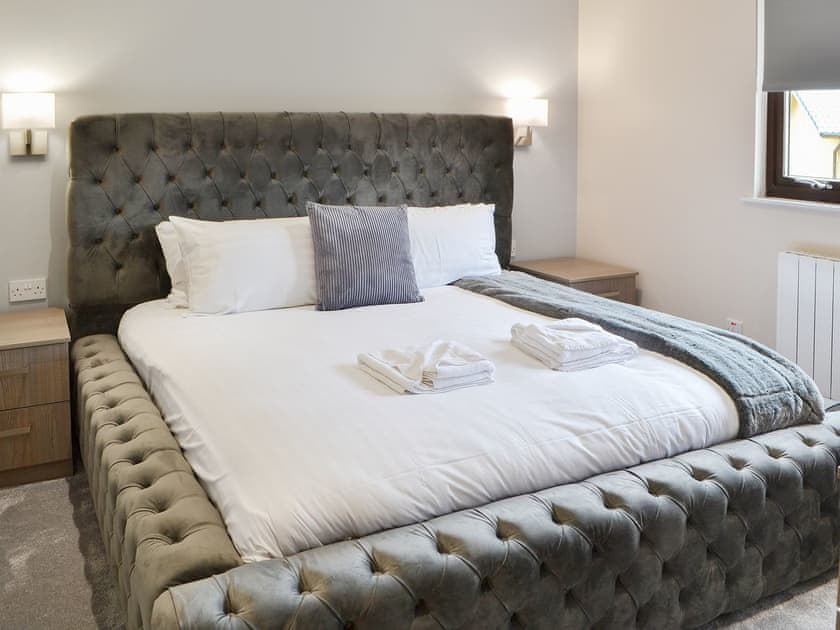 Double bedroom | Reiver’s Rest - Otterburn Hall Lodges, Otterburn, near Bellingham