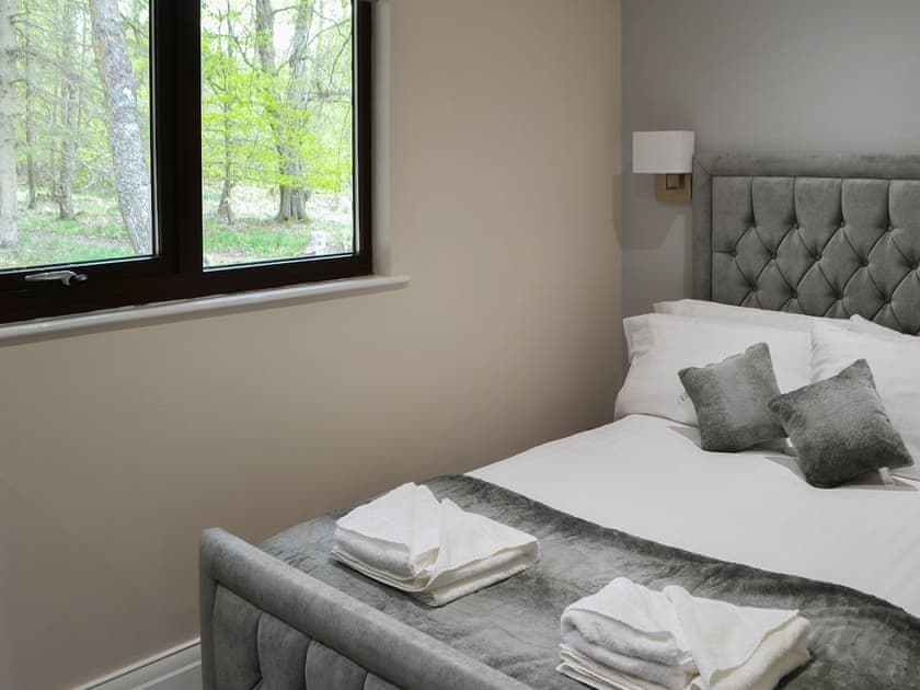 Double bedroom | Reiver’s Rest - Otterburn Hall Lodges, Otterburn, near Bellingham