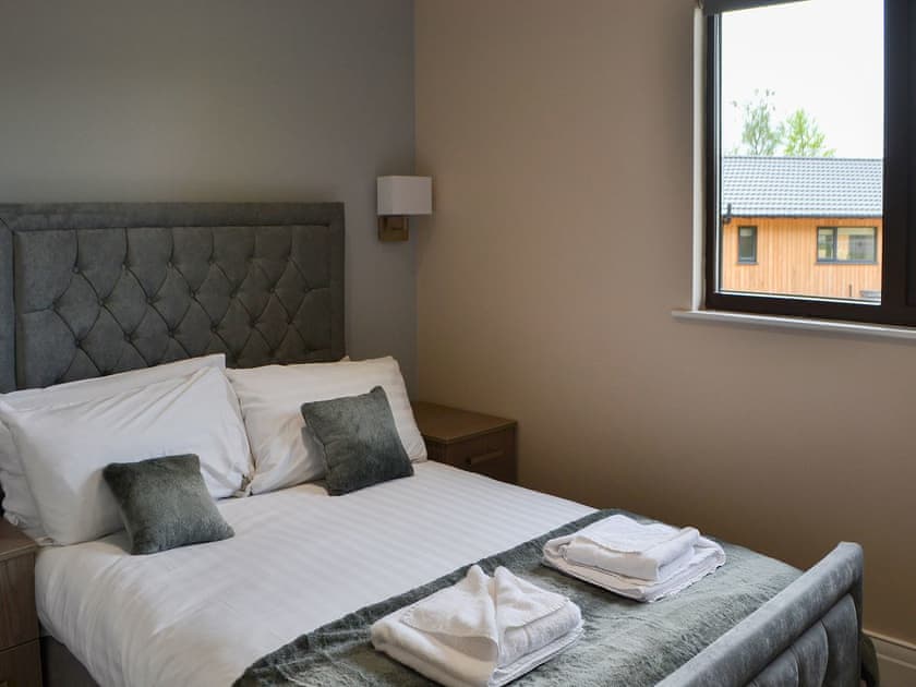 Double bedroom | Reiver’s Rest - Otterburn Hall Lodges, Otterburn, near Bellingham