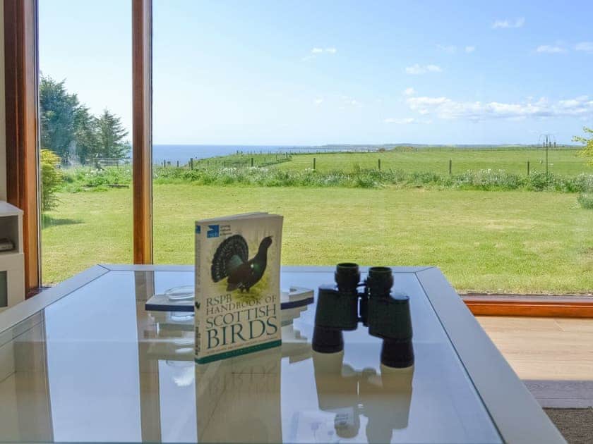 Spectacular sea views from the Living area | Sweet Hope, St Cyrus, near Montrose