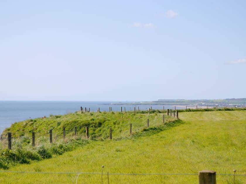 Panoramic coastal views from garden | Sweet Hope, St Cyrus, near Montrose