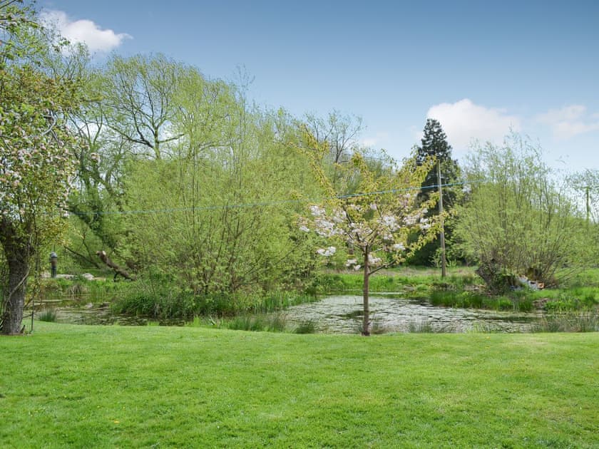 Garden with pond | The Cart Shed, Knapton Green, near Leominster