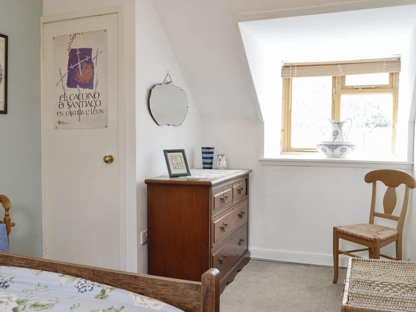 Peaceful double bedroom | Larch Cottage, Kirkmichael, near Pitlochry